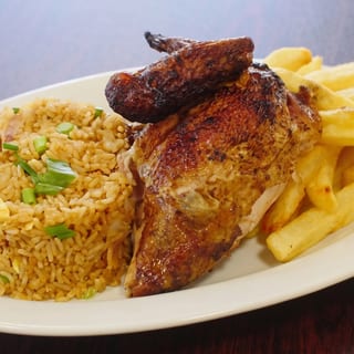Qtr Chicken White Combo, 2 sides